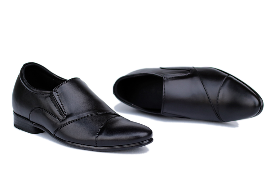 Giày Cao Nam T&TRA Tăng Cao 6Cm- S975 Đen - Chất Liệu Da Bò Cao Cấp, Đế Cao Su Ghép - Đế Ghép, Phần Tăng Cao Ẩn Bên Trong