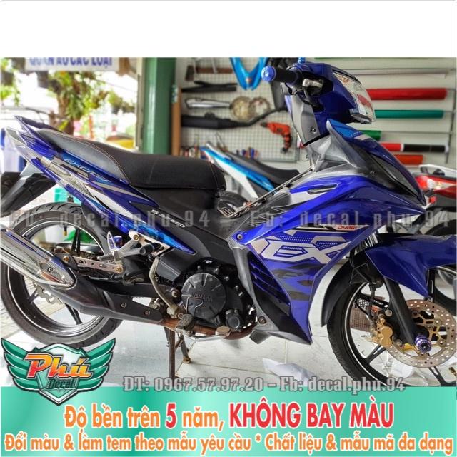 Tem rời Exciter 135 Xanh bạc