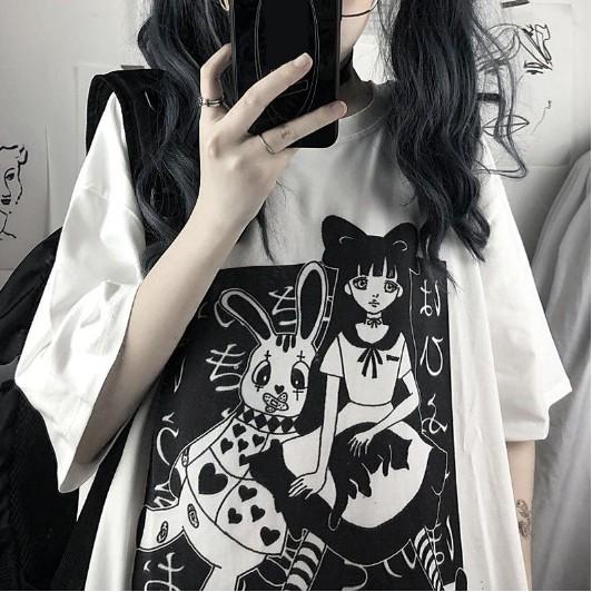 ÁO thun cho sinh viên in hình ngộ nghĩnh đáng yêu