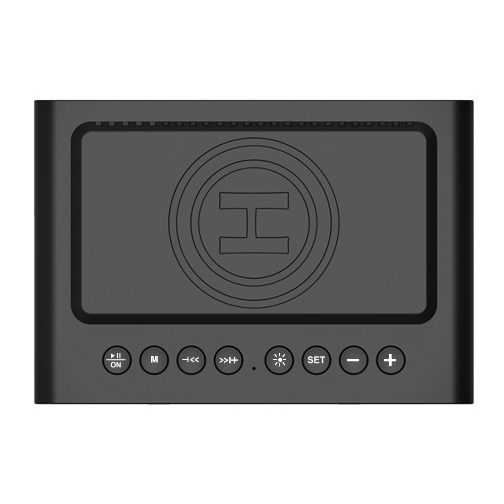 Loa BT-508 Bluetooth Không Dây 5.0 Có Màn Hình Hiển Thị Thời Gian Và Đồng Hồ Báo Thức Kèm Sạc Điện Thoại Không Dây