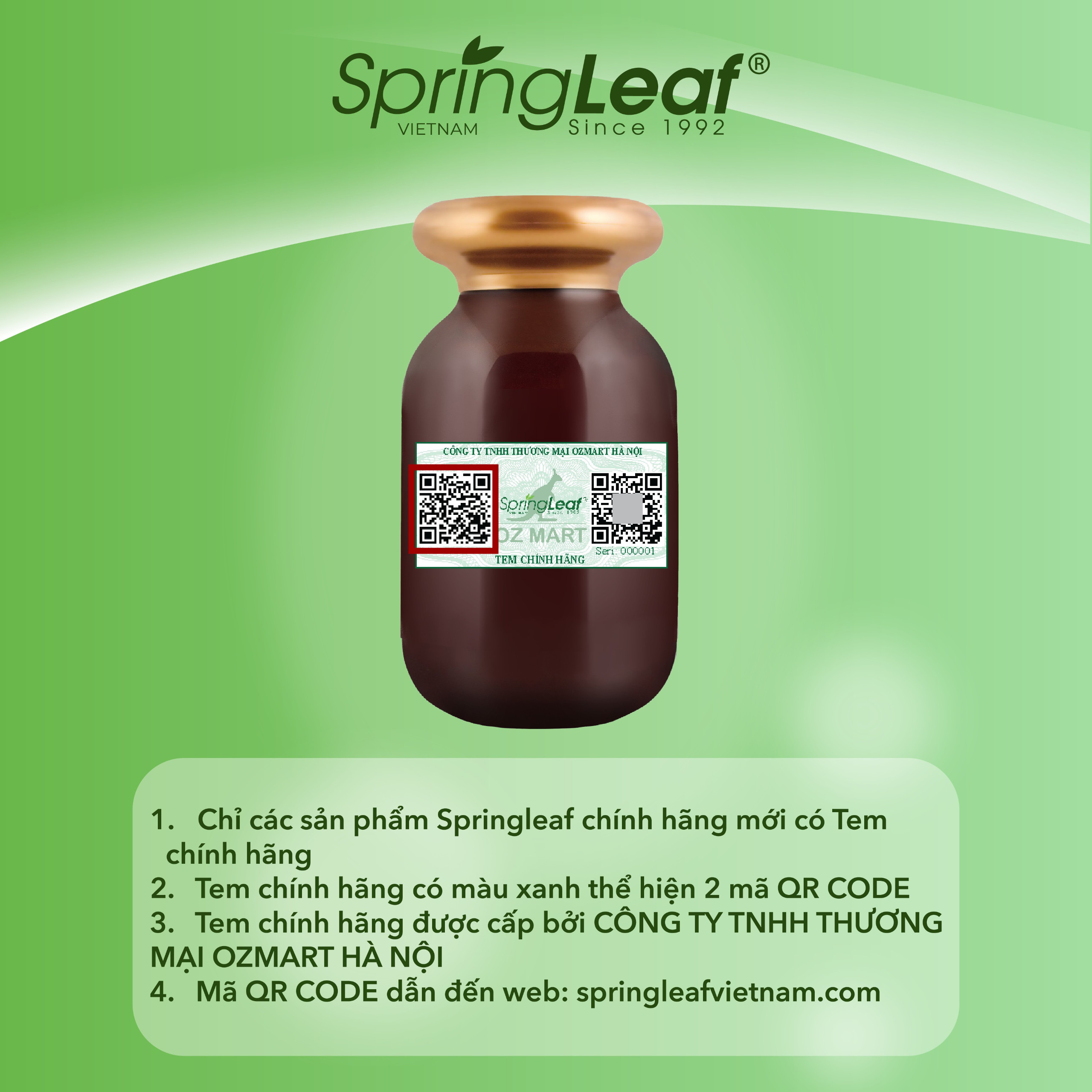 Tăng đề kháng Vitamin C Viên Ngậm Nhai 1000mg SpringLeaf 200 viên