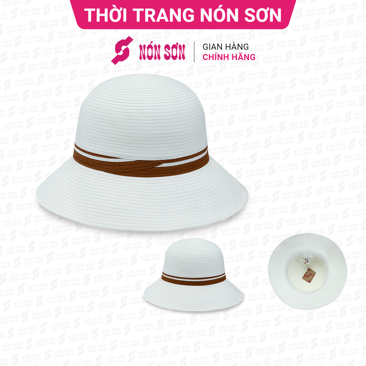 Mũ vành thời trang Nón Sơn chính hãng XH001-89B-TR1