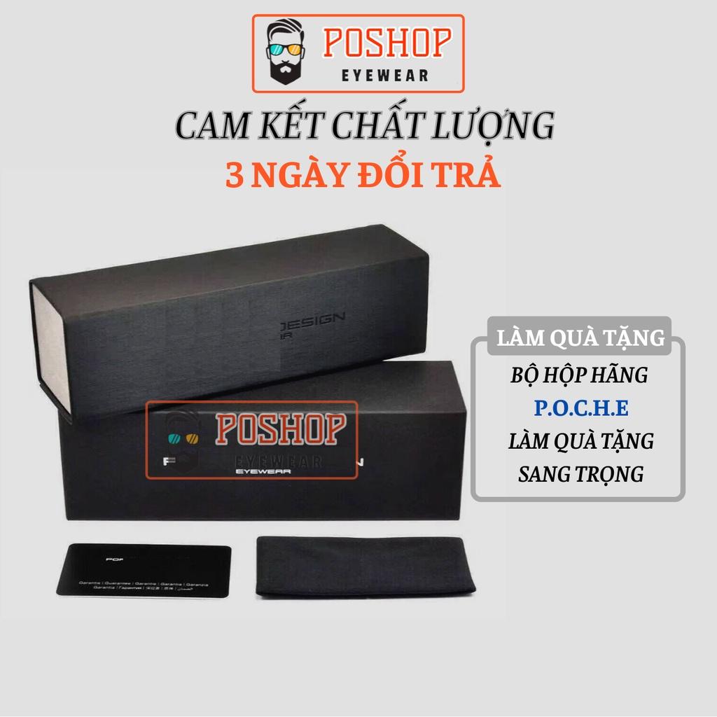 Mắt kính mát nam POSHOP tròng phân cưc polaroid uv400 chóng chói gọng phi công cổ điển thời trang dễ đeo PO8738