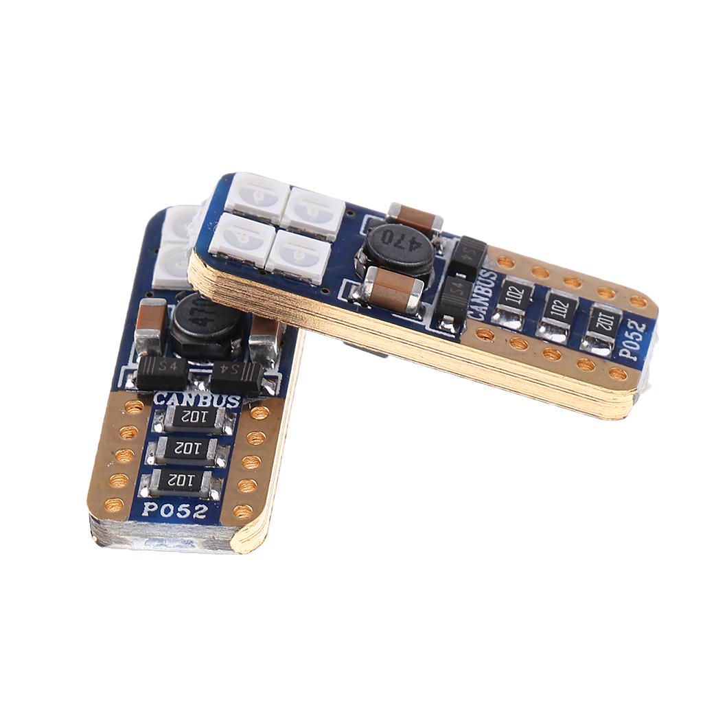 2 Pieces T10 8 LED Car Clearance  Interior  Bulbs