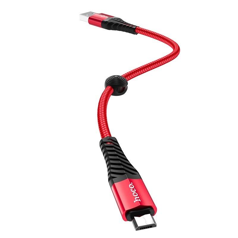 Cáp Sạc Micro-USB Hoco X38 Cho Android, Samsung, Xiaomi, Oppo,... 1 Mét, Dây Dù Siêu Bền - Hàng Chính Hãng