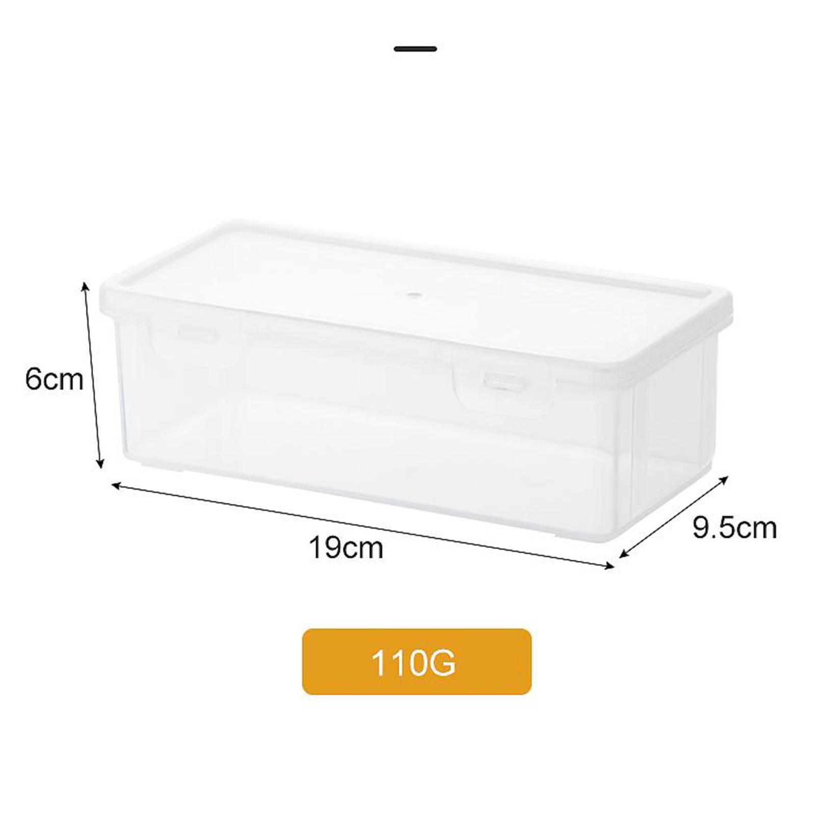 Dustproof Storage Box Clear with Lid, PP Multipurpose Portable Countertop Stackable Holder Organizer Case, for Office Supplies