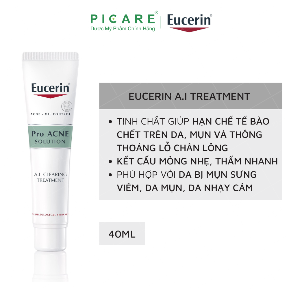 Tinh Chất Hỗ Trợ Trị Mụn, Mờ Vết Thâm, Tái Tạo Da, Ngăn Ngừa Mụn Eucerin (40ml)