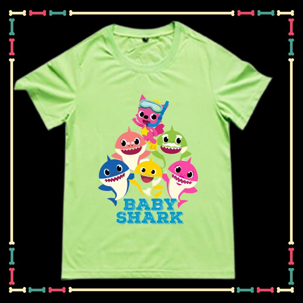 (SALE SỐC) ÁO THUN BÉ GÁI IN HÌNH BABY SHARK