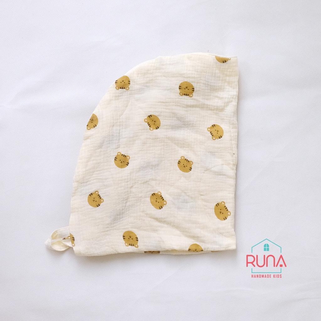 Vỏ gối CTN RUNA KIDS vải xô Muslin cao cấp thông thoáng thấm hút tốt thoáng khí