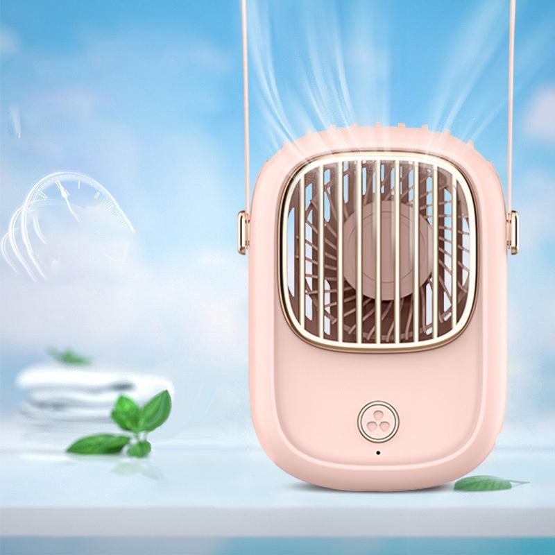 JIASHI Quạt Điện Mini Đeo Cổ Không Cánh Sạc USB Tiện Dụng Hàng nhập khẩu