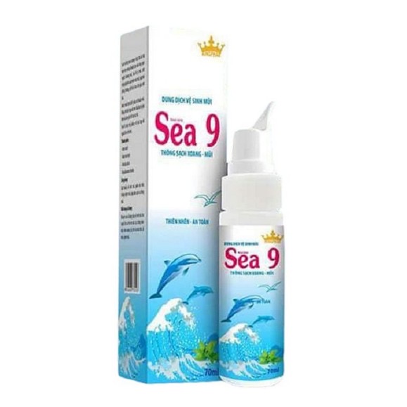 Combo 10 chai dung dịch vệ sinh mũi Kingphar Sea 9, chai 70 ml