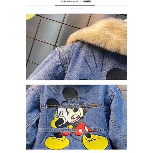 ÁO JEAN MICKEY IN SAU LÓT LÔNG CHO BT