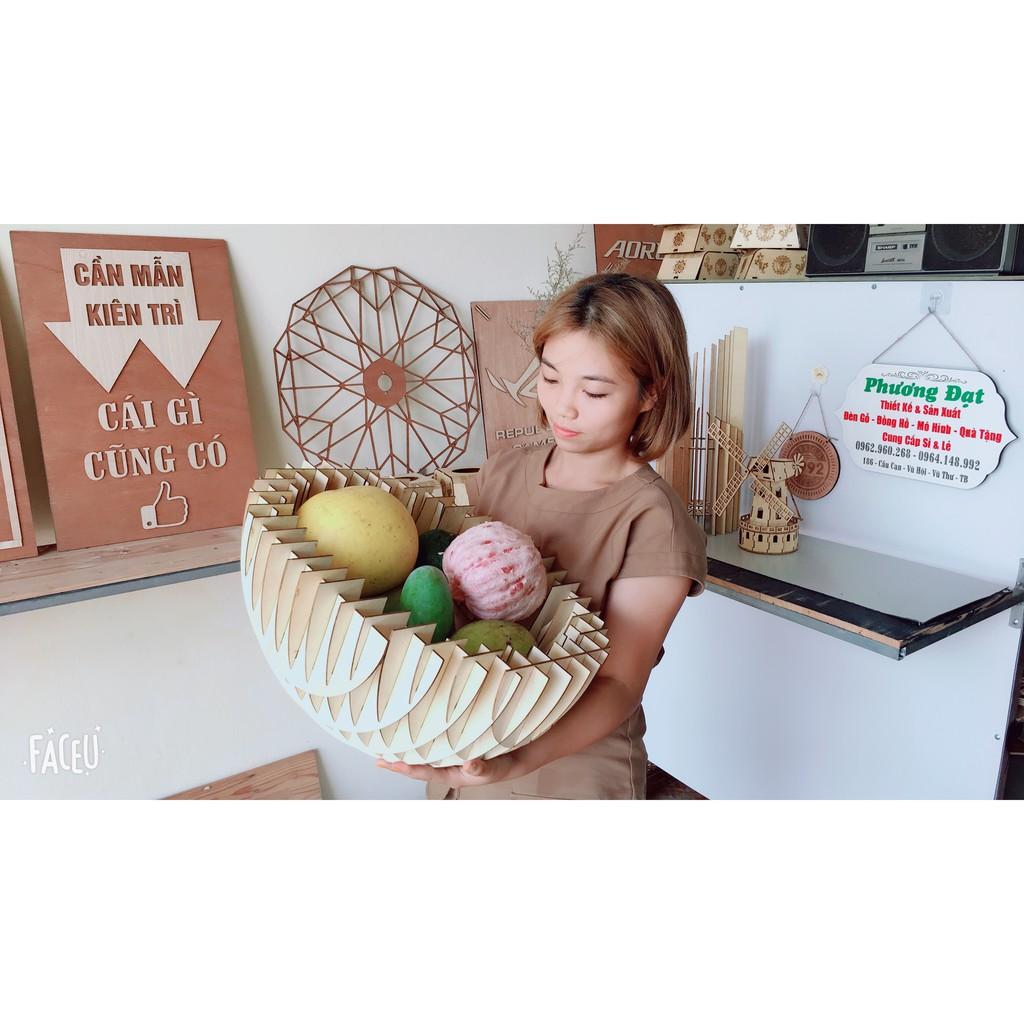 Đèn Gỗ Trang Trí Thả Trần Đẹp DT005