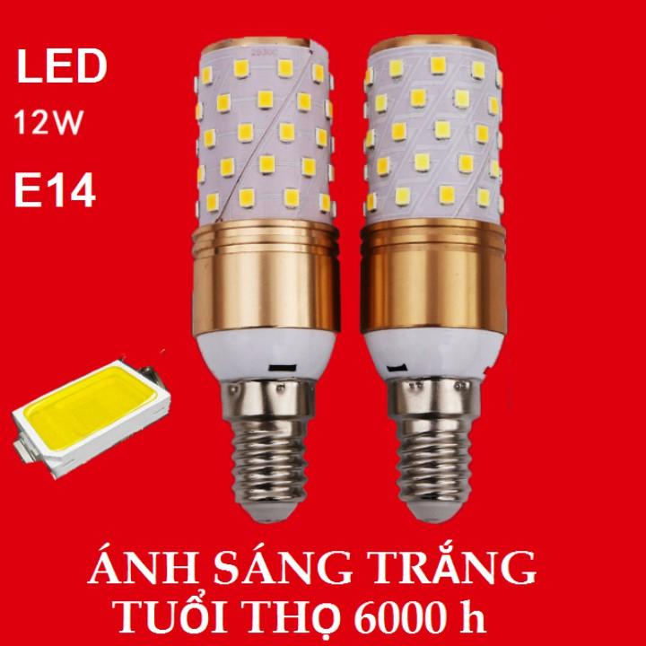 ️️ Bóng đèn led ngô 12W Chất lượng cao E14 220v ánh sáng trắng T720I