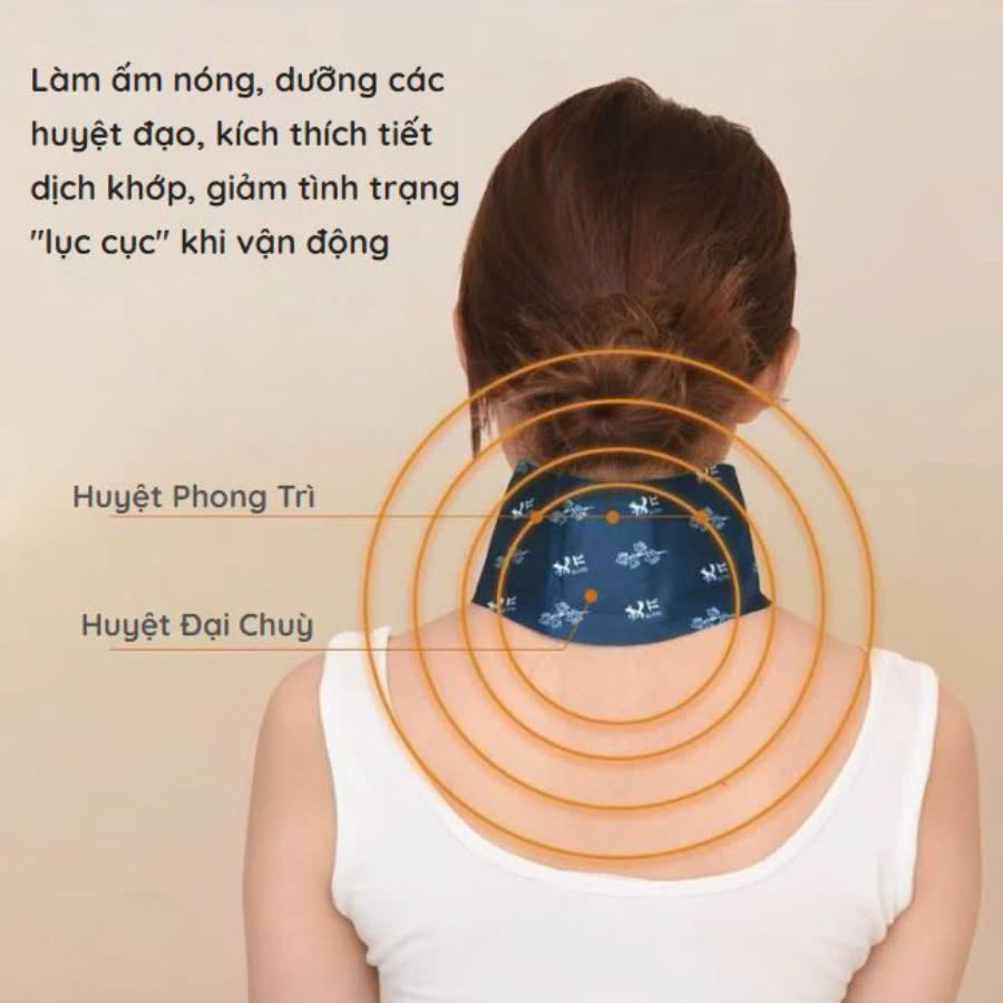COMBO 2 Đai Dán Nóng Chườm Cổ Vai Gáy Hamart Xông Hơi Nhiệt Giảm Đau Thư Giãn Cổ Vai Gáy Hiệu Quả