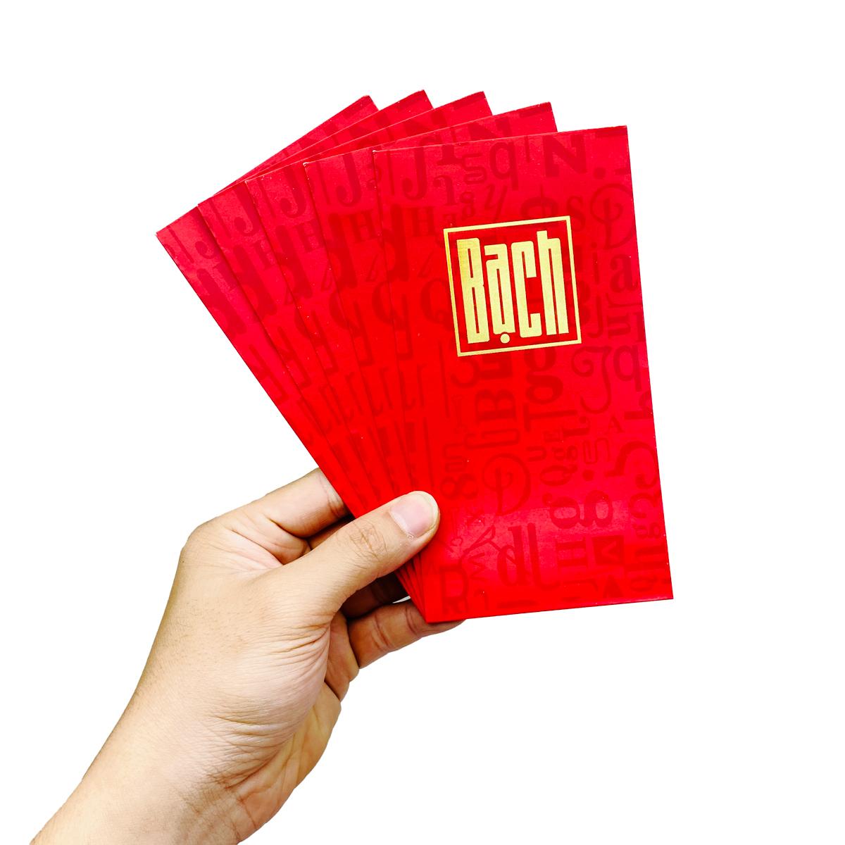 Bộ 5 Bao Lì Xì Tết Bính Ngọ 2026 - Futurebook L389 - Họ Bạch