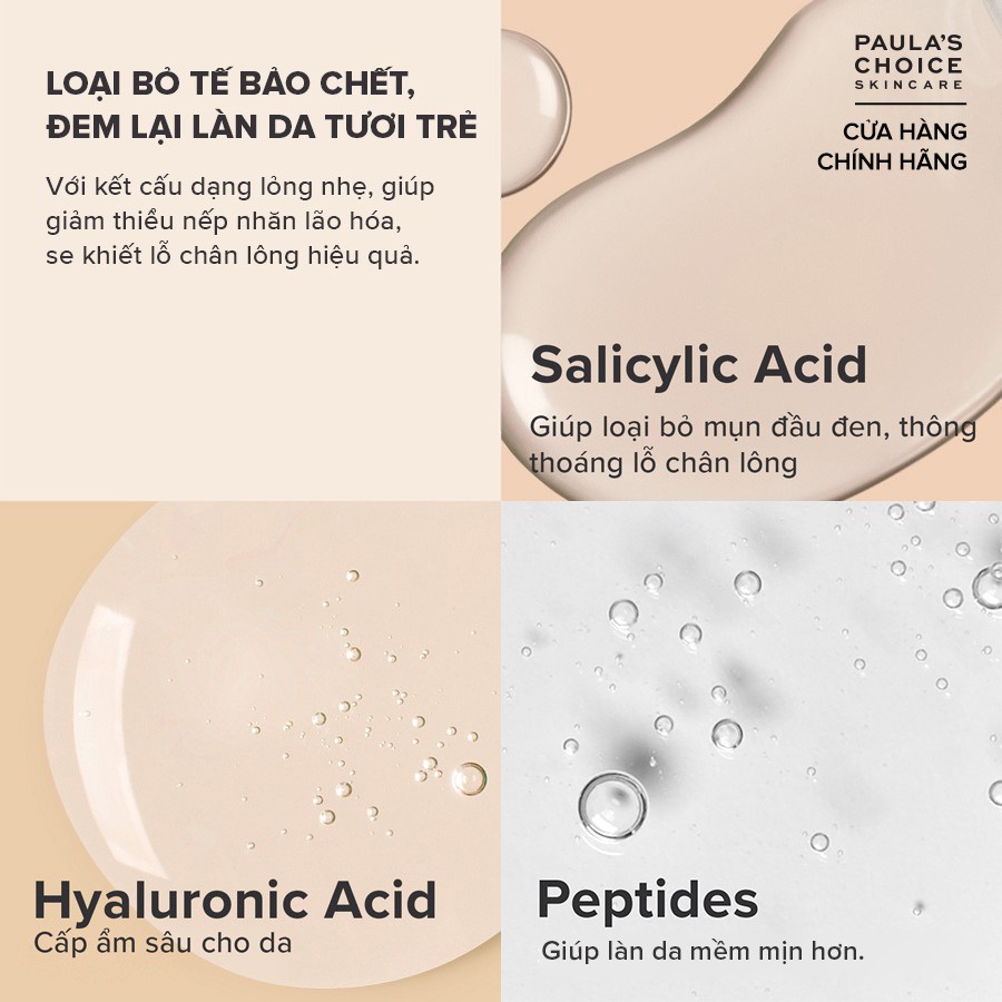 Dung Dịch Thu Nhỏ Lỗ Chân Lông 2% BHA Paula's Choice Resist Daily Pore Refining Treatment 2% BHA (88ml)