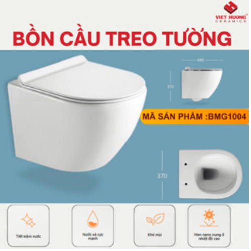 BỒN CẦU TREO TƯỜNG EUROVINTO CAO CẤP MÃ BM1004