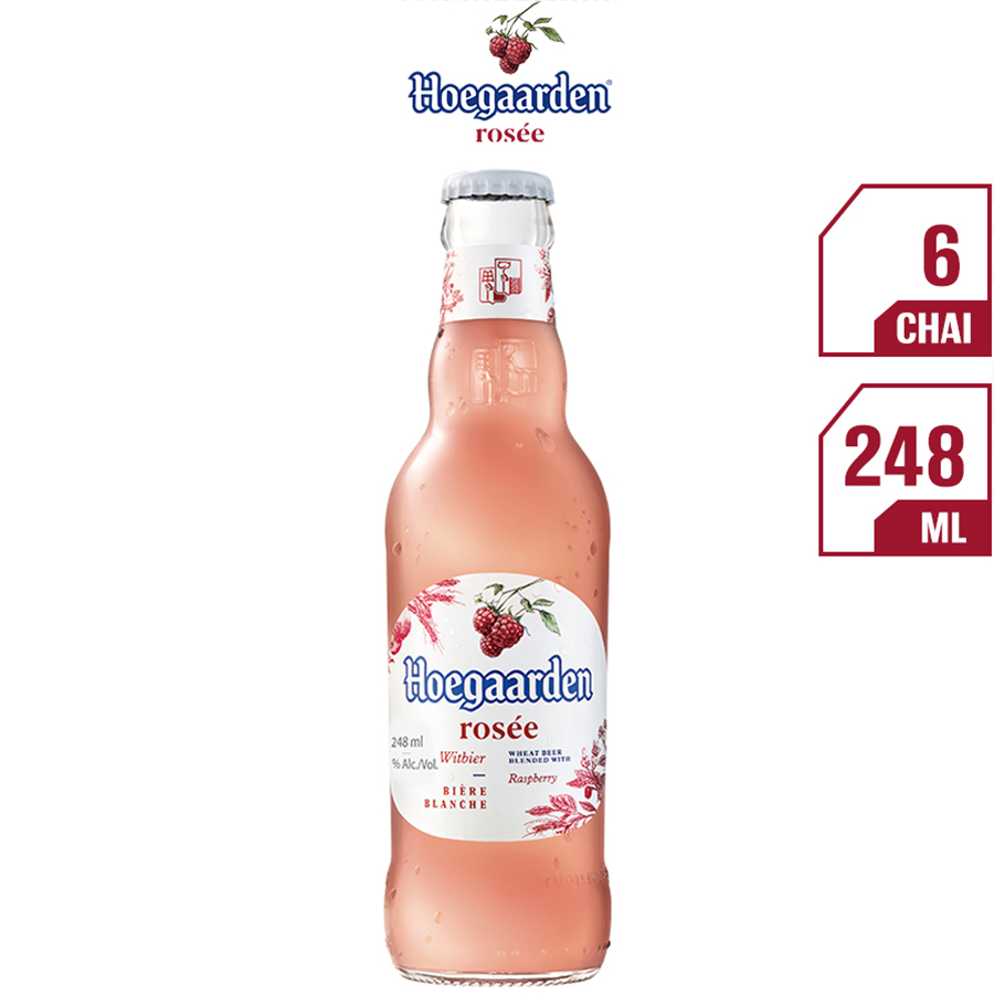 Thùng 24 Chai Bia Hoegaarden Rosée