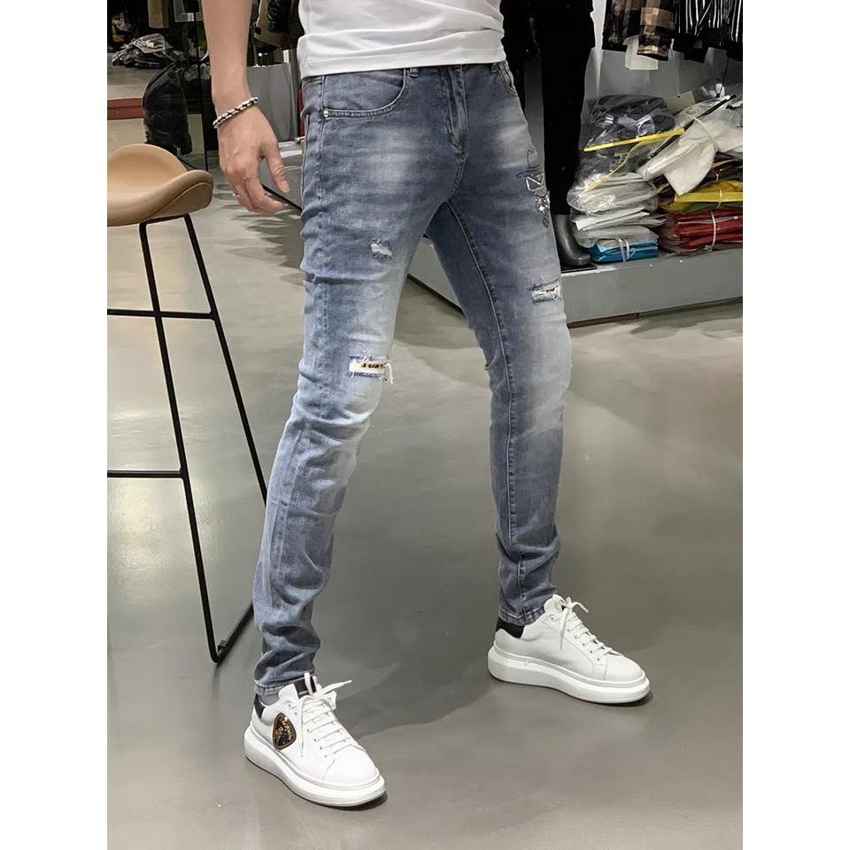 Quần Jean Nam - Quần Bò Nam co dãn ôm form tôn dáng chuẩn, quần jean thời trang cao cấp nam Muradfashion mẫu NT501