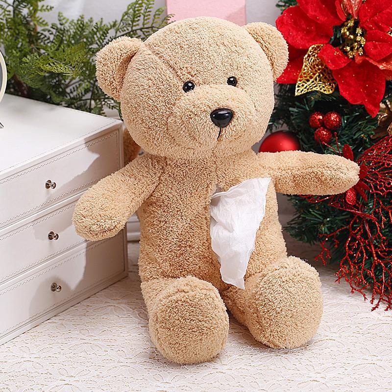 Hộp Đựng Khăn Giấy Hình Gấu Đáng Yêu Cho Xe Hơi