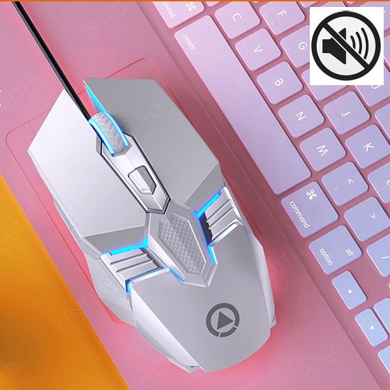 Chuột gaming Yindiao G12 led đa màu - phiên bản Silent không tiếng click (3 màu tùy chọn) Nhất Tín Computer