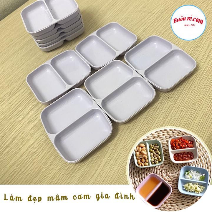 Combo 10 đĩa phíp 2 ngăn tiện dụng - Buôn rẻ 01255