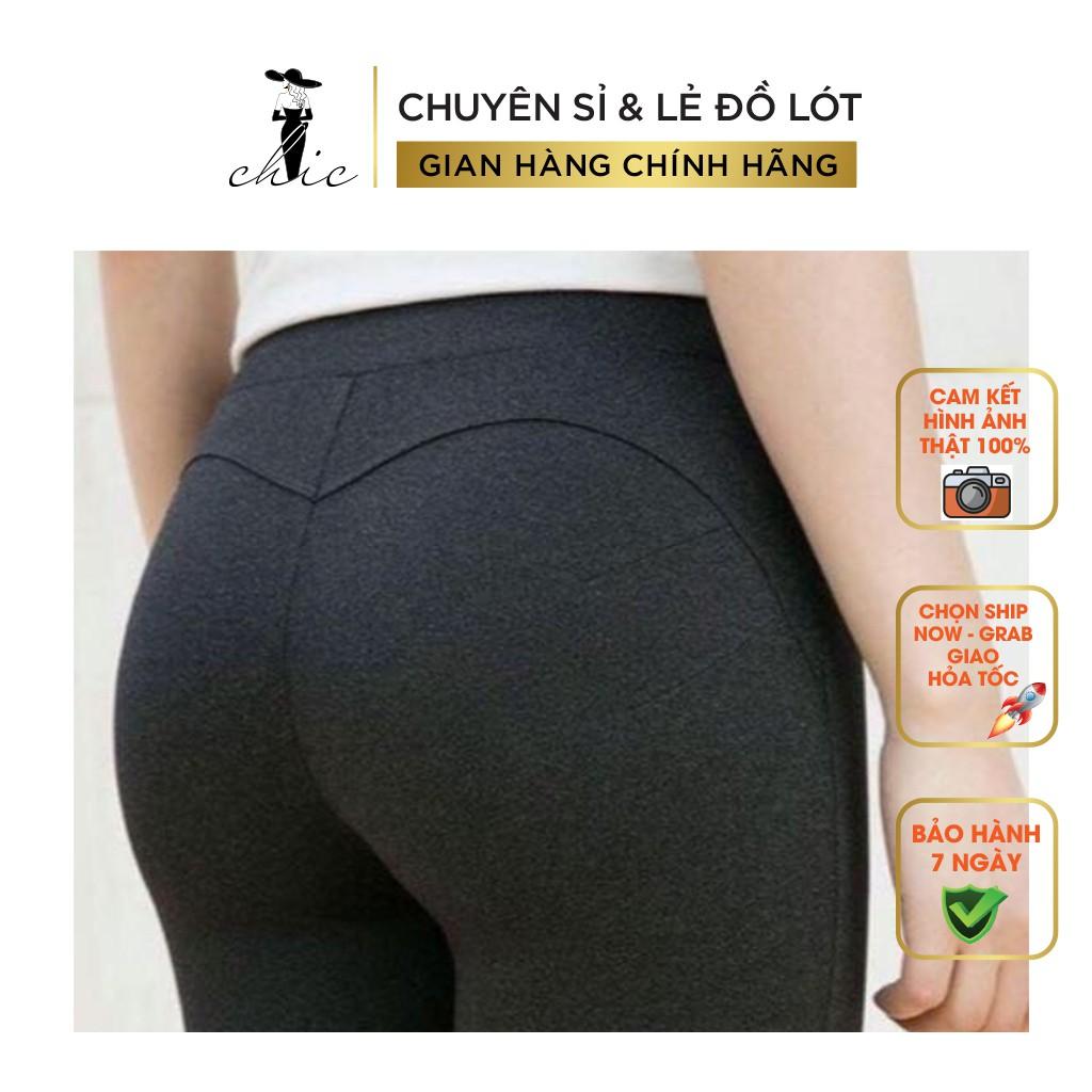 Quần LEGGING CBTLEGG01 Quần Nữ CHIC Nâng Mông Lưng Cao Dáng Đẹp