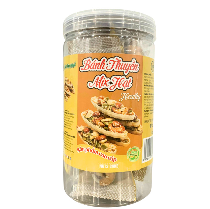 BÁNH THUYỀN MIX HẠT TÂN LỘC PHÁT - HŨ 200G