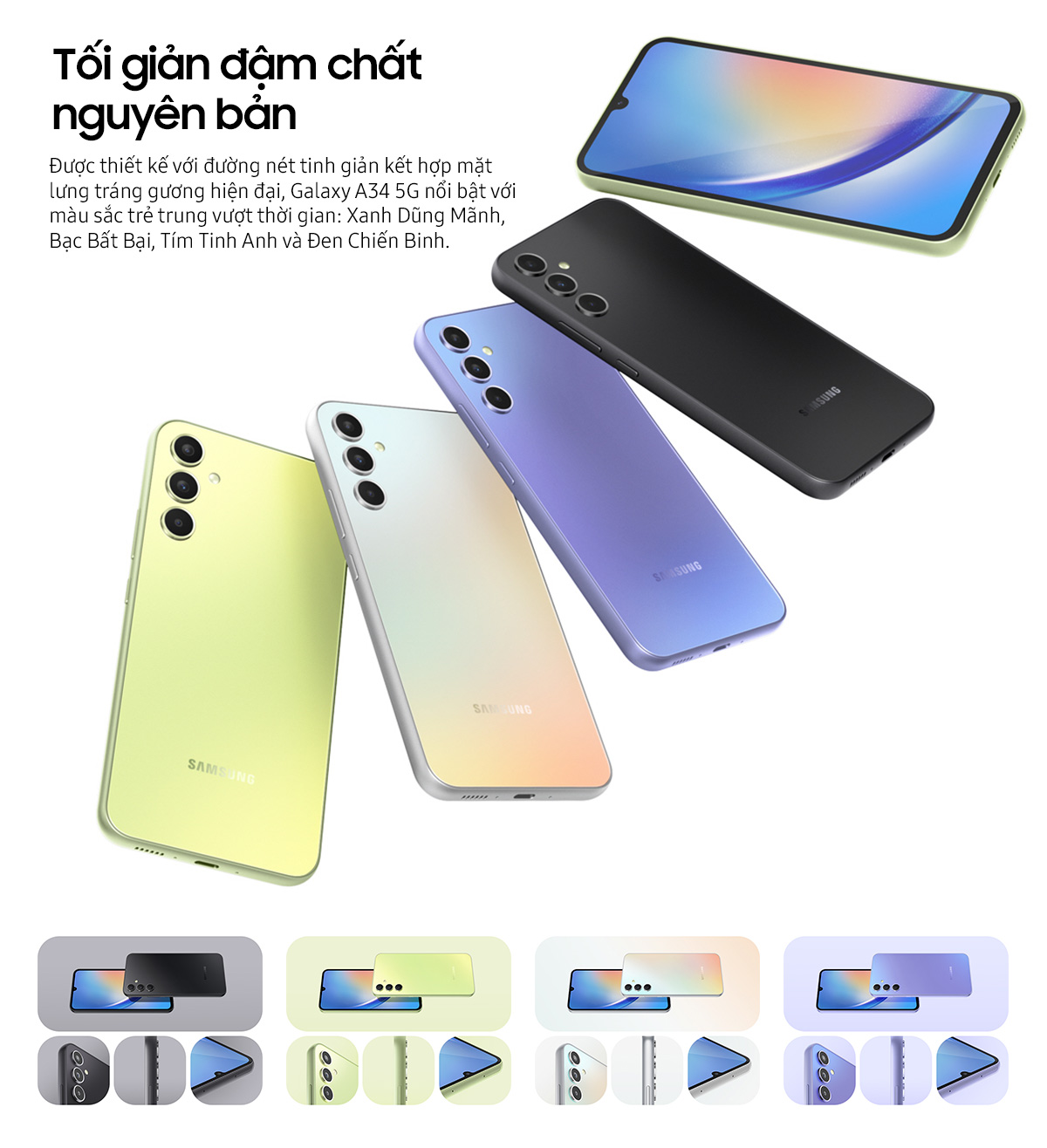 Điện thoại Samsung Galaxy A34 5G (8GB/128GB) - Hàng chính hãng