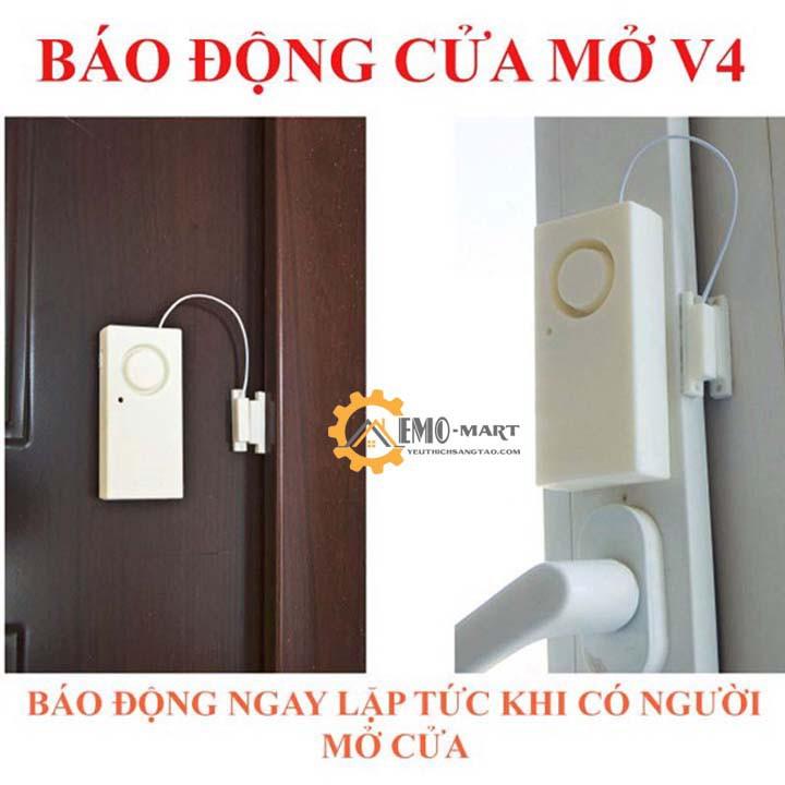 Báo động cửa mở V4 Thiết kế nhỏ gọn - Dễ lắp đặt