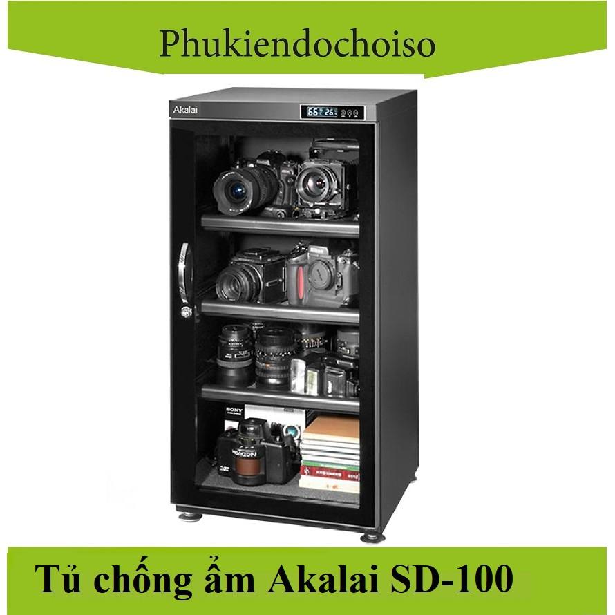 Tủ chống ẩm Akalai SD-100 ( dung tích 100 lít ) - Thailand . Tặng 01 bộ vệ sinh 8 in 1