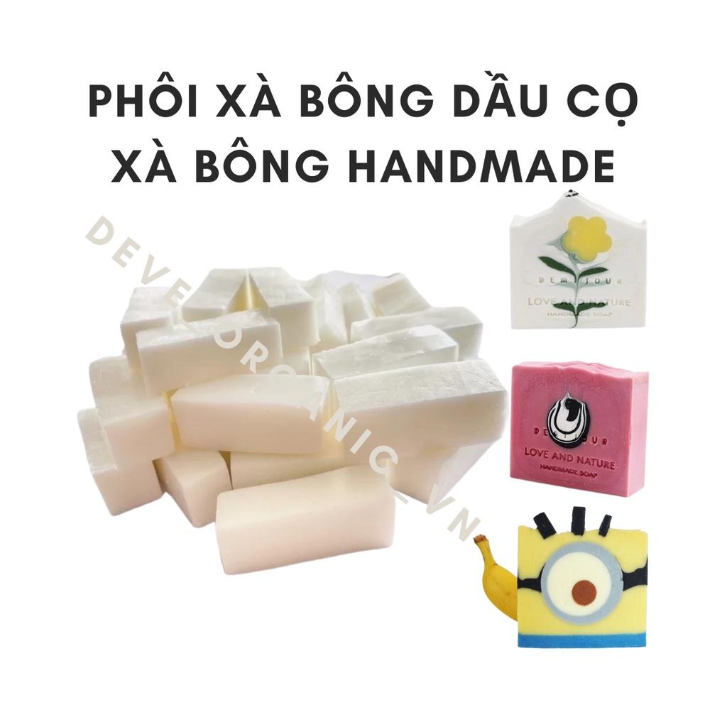 Phôi xà phòng glycerin handmade bánh lên khuôn chuẩn, có hướng dẫn cách làm