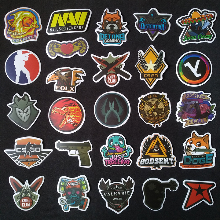 Bộ Sticker dán cao cấp chủ đề COUNTER-STRIKE - CS:GO - Dùng dán Xe, dán mũ bảo hiểm, dán Laptop