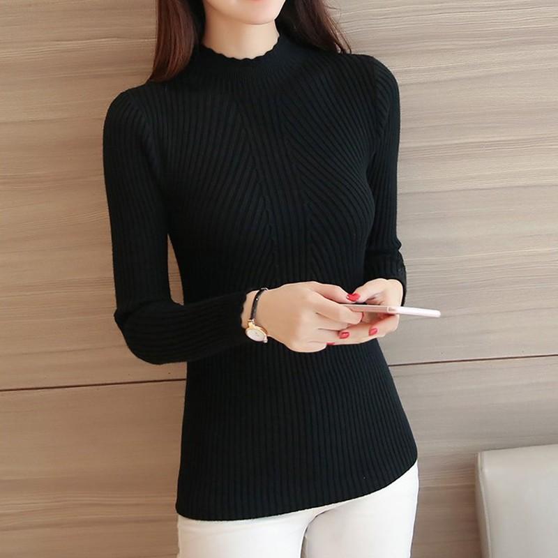 Áo len tăm nữ, Áo len ôm body giữ nhiệt cổ 3 phân, hàng cao cấp chất mềm mịn, mặc ấm, tôn dáng, nhiều màu sắc