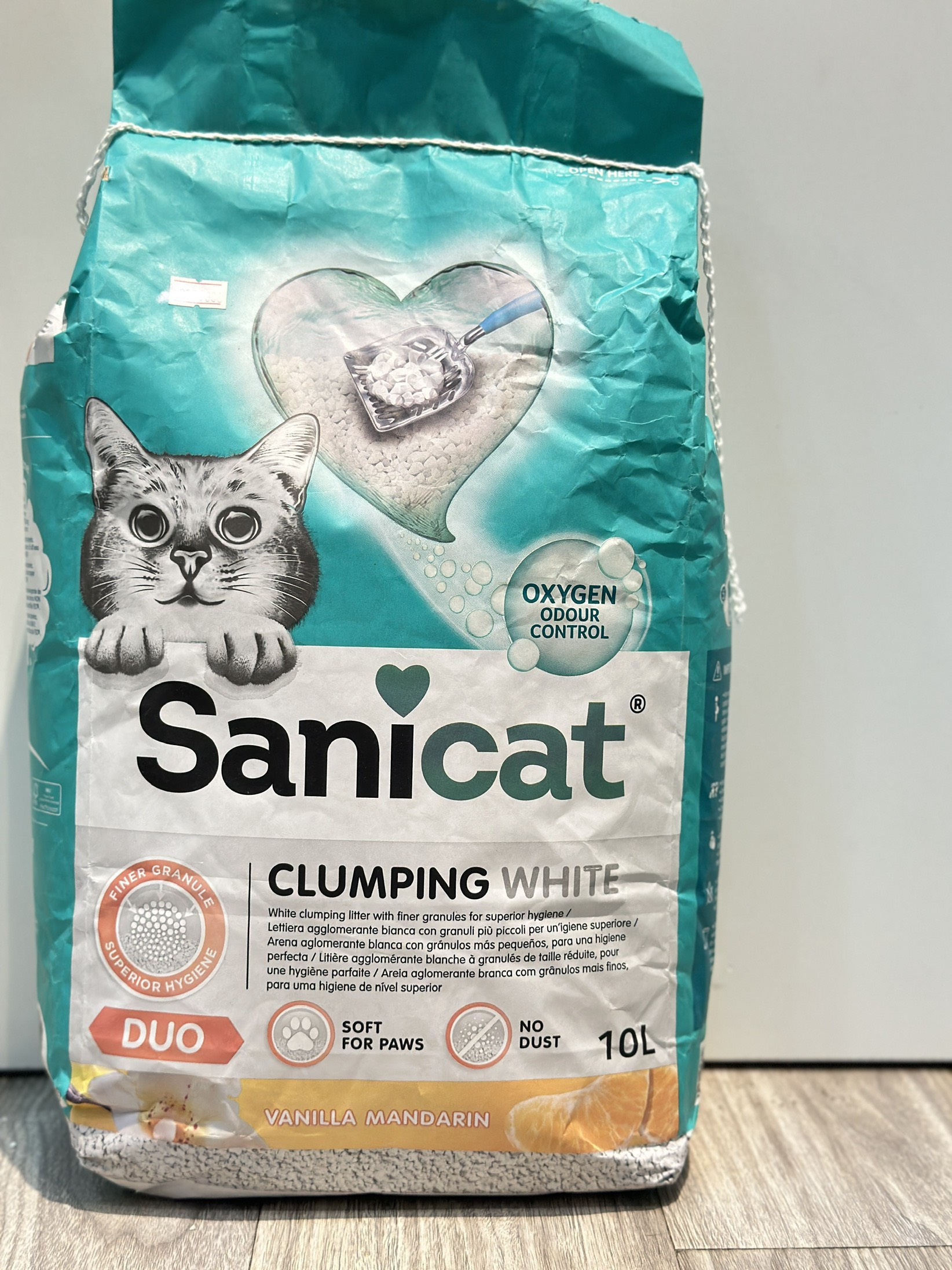 SANICAT Cát vệ sinh Hương Quýt Vanilla Mandarin - 10L