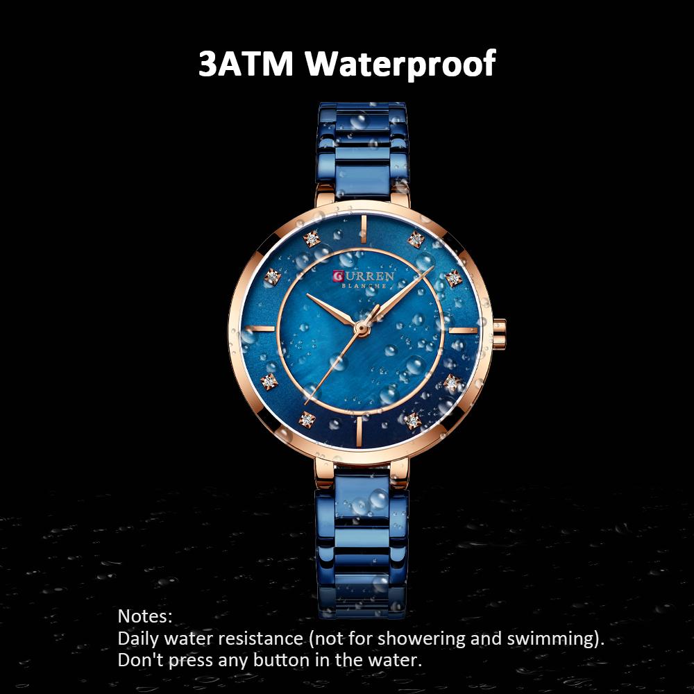 Đồng hồ Chronograph Thời trang Dây đeo bằng thép không gỉ CURREN 9051 Nữ