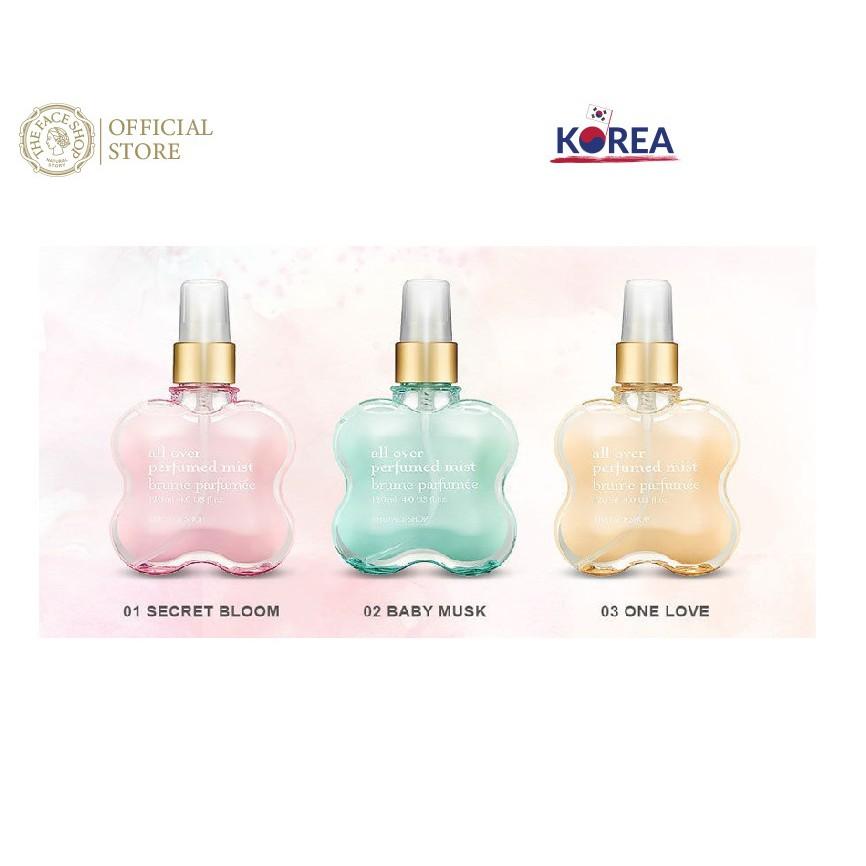 Xịt dưỡng thể hương nước hoa TheFaceShop All Over Perfume Mist 120ml