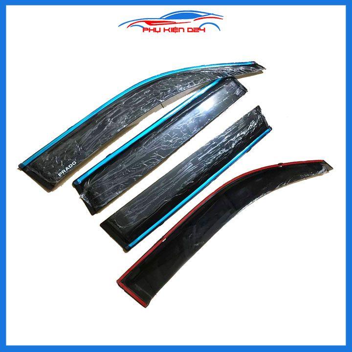 Vè che mưa cho xe ô tô Land Cruiser Prado 2010-2011-2012-2013-2014-2015-2016-2017-2018-2019-2020-2021-2022 chỉ mạ