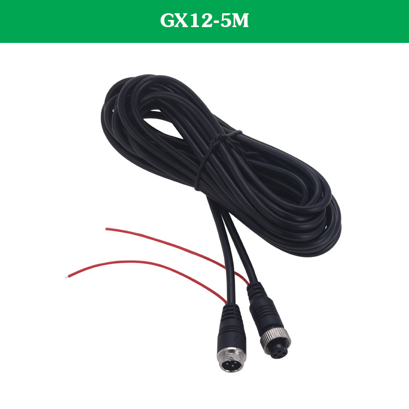 Dây Camera Lùi Xe Tải Jack GX12 4 Chân Có Dây Kích Màn Hình