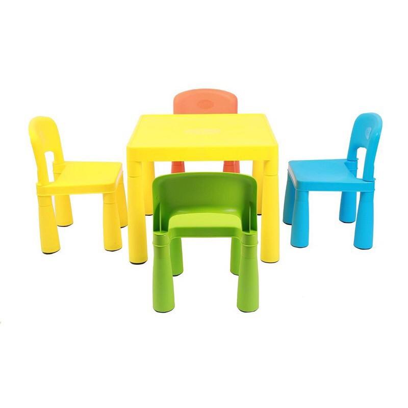 Bộ đồ ăn trẻ em đồ chơi Bộ bàn ghế trẻ em ngồi học, ngồi chơi, ngồi ăn tiện dụng hàng đạt tiêu chuẩn xuất khẩu Châu Â