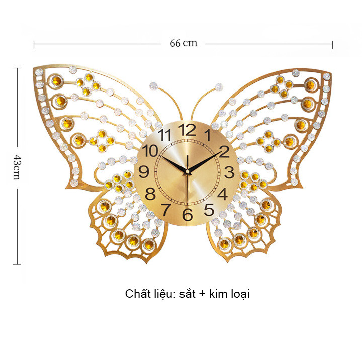 Đồng hồ hình con bướm - Màu sắc đen,vàng ngẫu nhiên