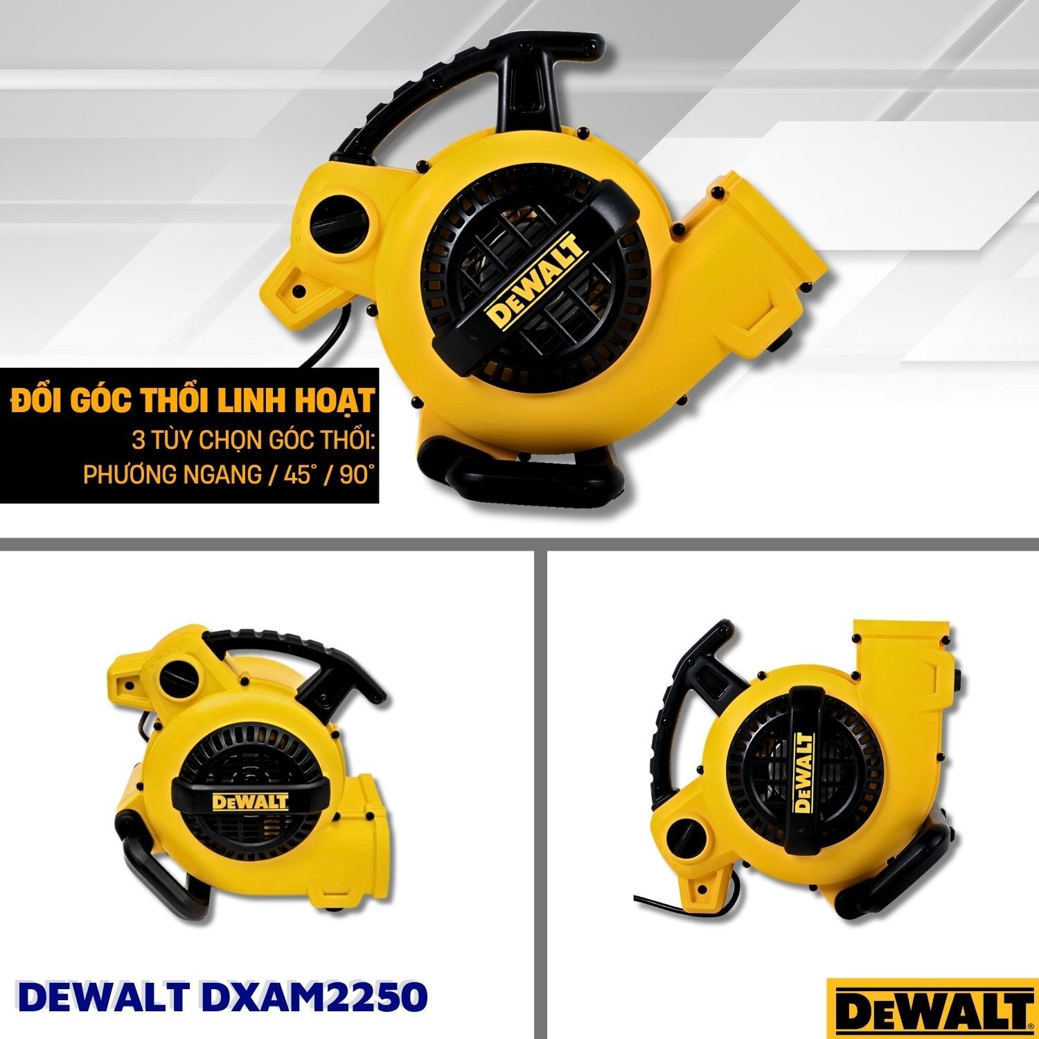 Máy thổi khô thảm, sàn USA Dewalt DXAM2250 130W - Hàng Chính Hãng