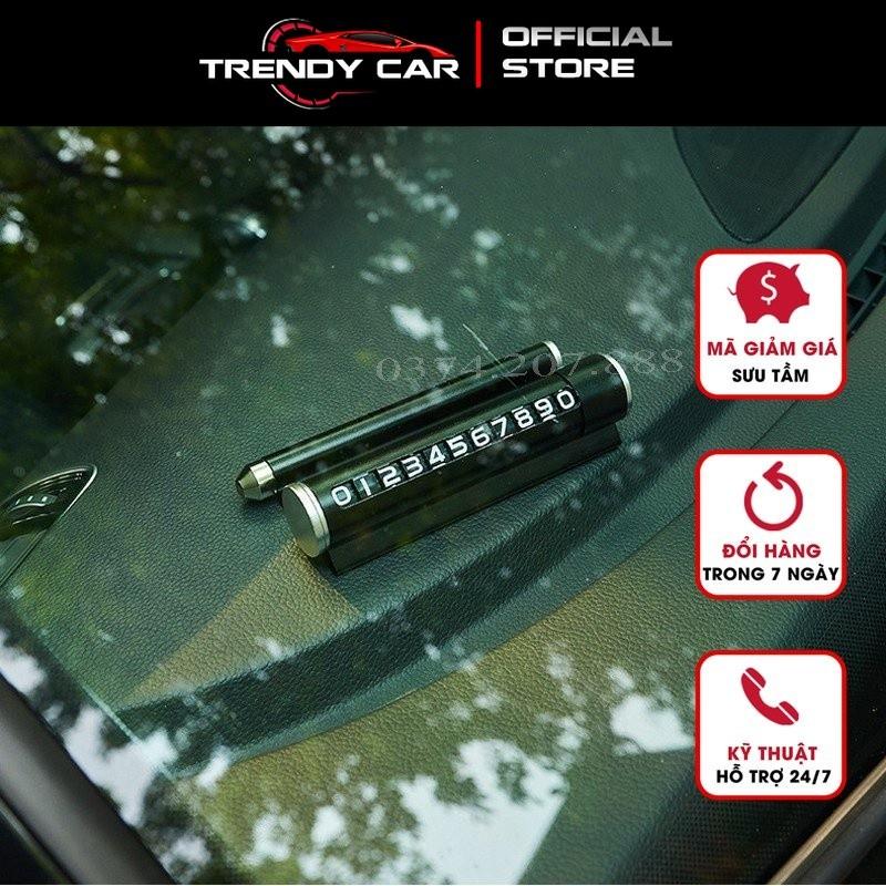 Bảng số ĐT ô tô vios 2017 Hyundai, Toyota có giá đỡ, tặng kèm sáp thơm kiêm búa phá kính chất liệu kim loại