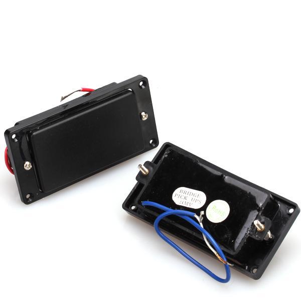 Black Sealed Humbucker Pickup Set+Circut Wiring 3 Box Pickup Selector for LP Electric Guitar