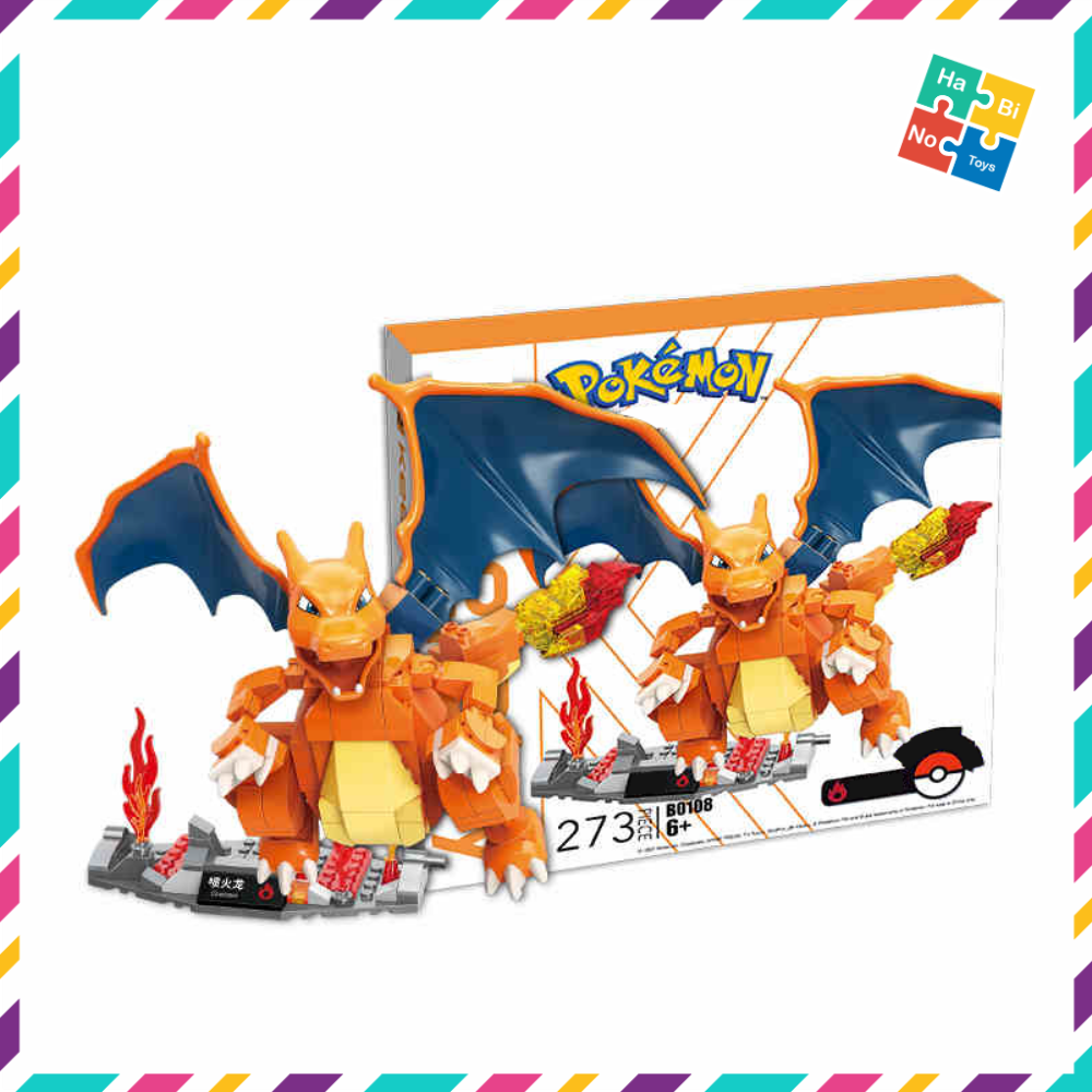 Lắp Ráp Pokemon Pikachu Keeppley Đồ Chơi Mô Hình Rồng Charizard 273 Chi Tiết Hoạt Hình Truyện Tranh Brickheadz B0108 Cho Trẻ Từ 6 Tuổi