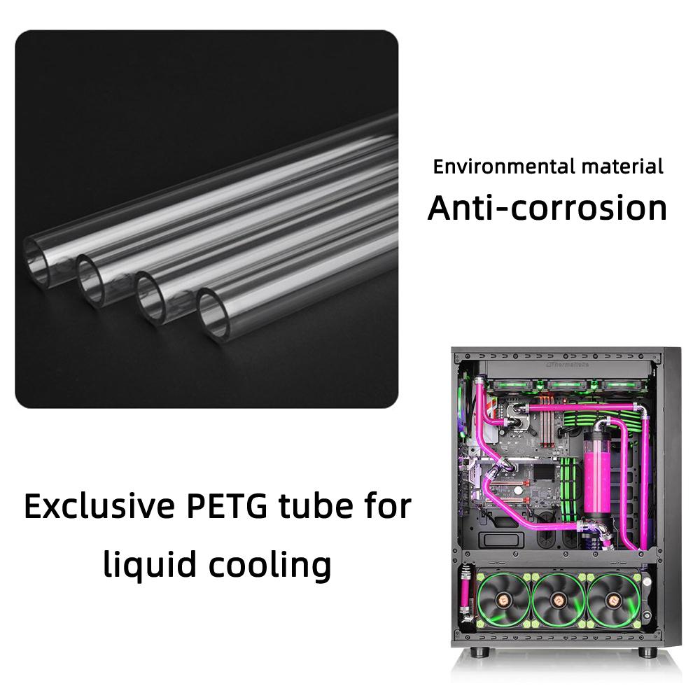 Freezemod 50CM PETG Ống Transperant Cứng Ống OD12/14/16Mm Nước Làm Mát Chất Lượng Cao Siêu PMMA Làm Mát Bằng Chất Lỏng Vòng Linh Hoạt