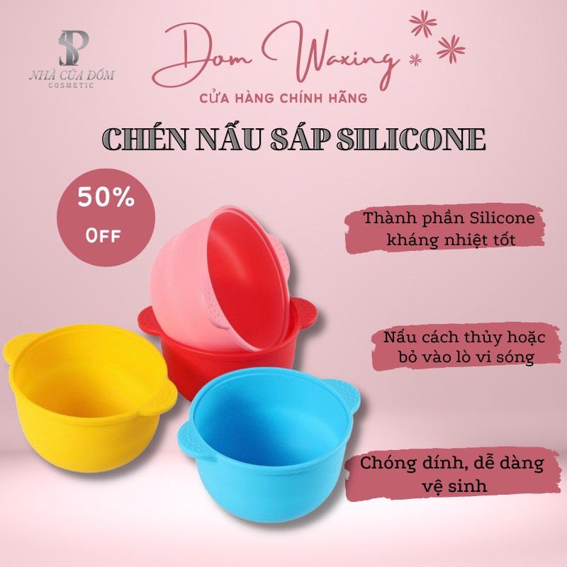 CHÉN NẤU SÁP WAX LÔNG CHỐNG DÍNH SILICON VỆ SINH DỄ DÀNG TIỆN LỢI