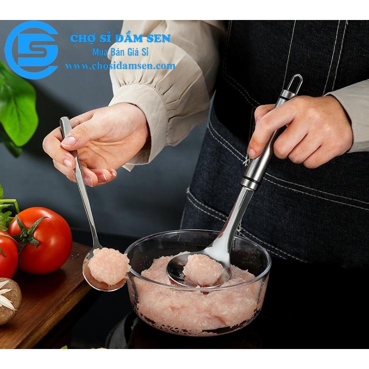 Dụng cụ làm thịt viên, chả viên, nặn mọc - Thìa làm viên thịt cao cấp G262-MuongTV