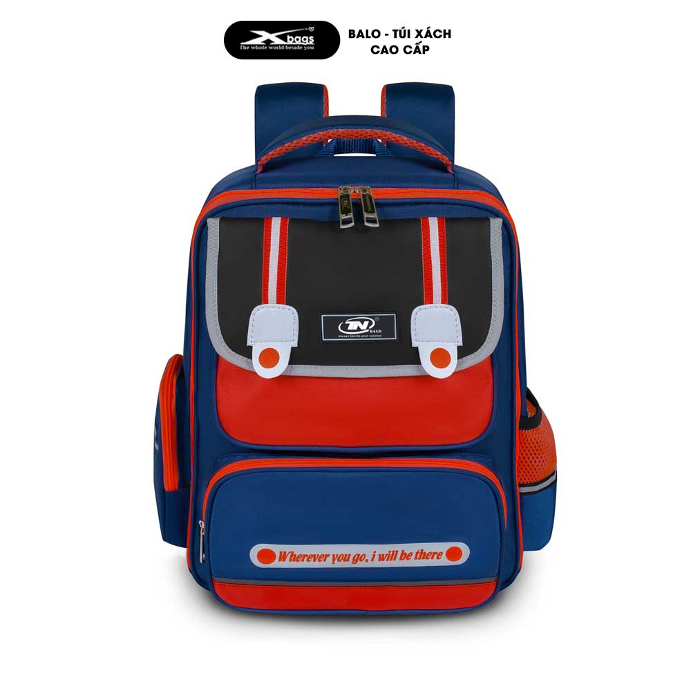 Balo Đi Học Cấp 1 Cao Cấp TNBags Smart Red TN.B.3110 Màu Đỏ Thời Trang, Chống Gù, Nhiều Ngăn Tiện Lợi!